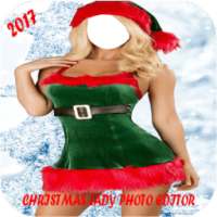 Christmas Lady Photo Suit 2017 on 9Apps