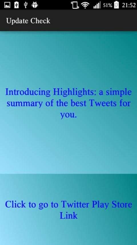 Update Twitter скриншот 1