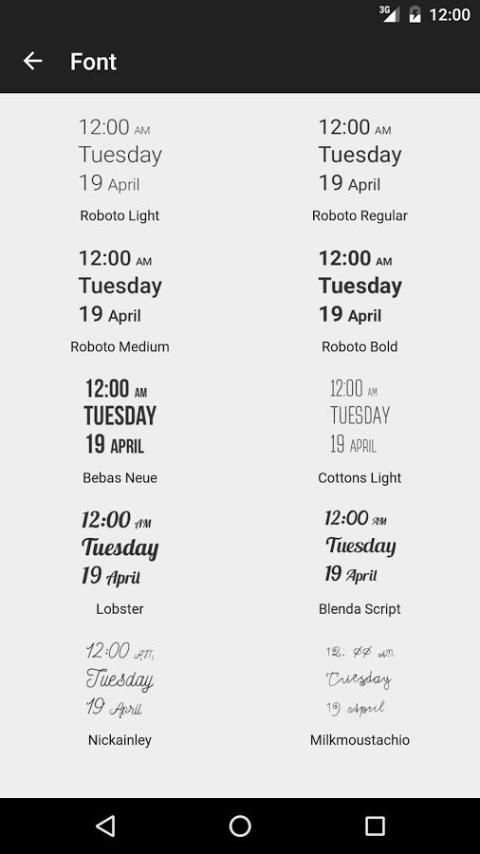 Clock Widget screenshot 2
