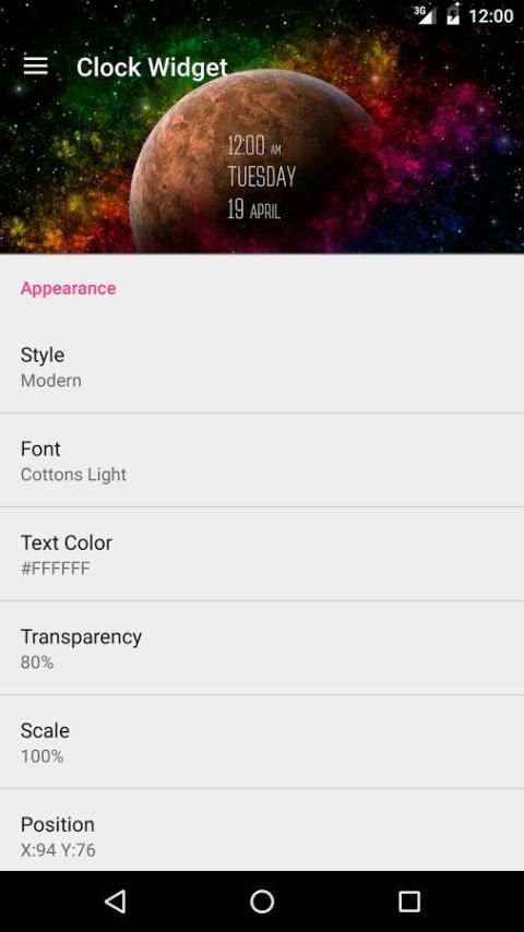 Clock Widget screenshot 3