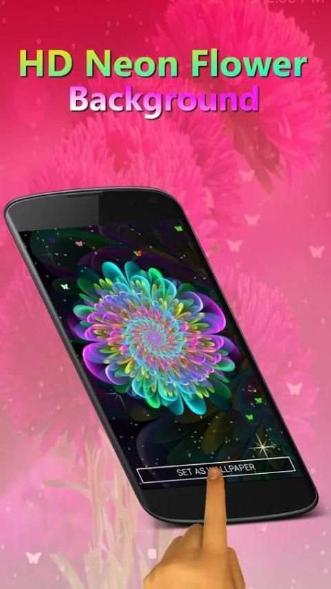 Live Wallpaper - Flowers स्क्रीनशॉट 1