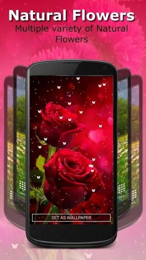 Live Wallpaper - Flowers स्क्रीनशॉट 7