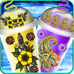 स्वादिष्ट बर्फ पीते निर्माता आनंद आइकन