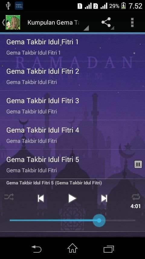 Takbiran Idul fitri Mp3 Offline screenshot 2