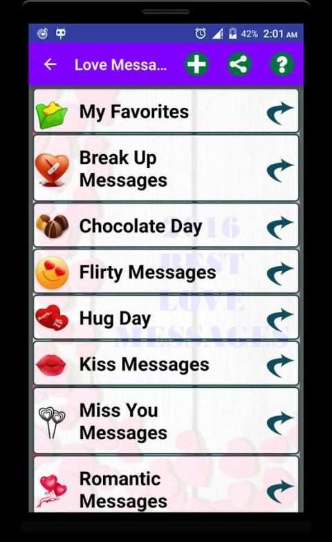2017 Love Message for Whatsapp स्क्रीनशॉट 3