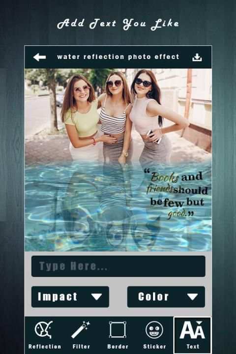 Water Reflection Photo Editor 2 تصوير الشاشة