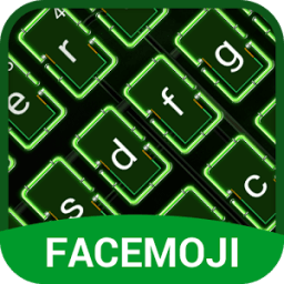 Neon Green Keyboard Theme &amp; Emoji Keyboard иконка