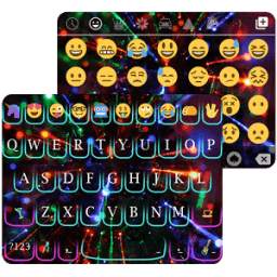 Emoji Keyboard Neon Rainbow