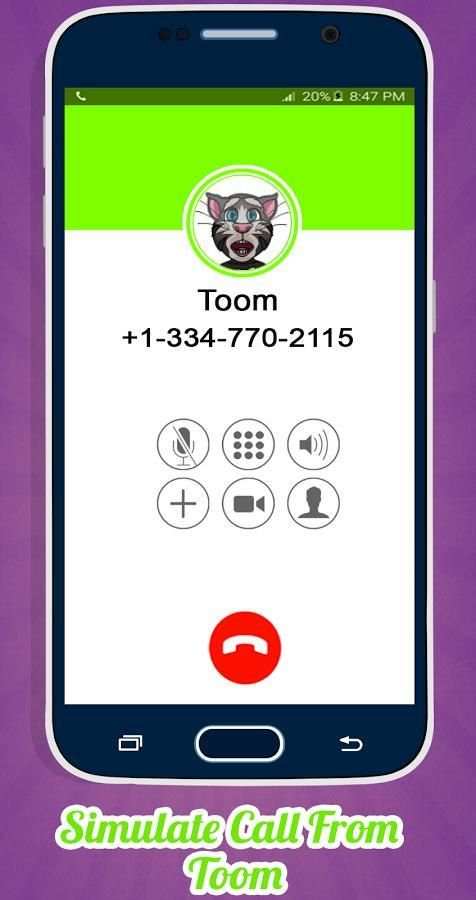 Real Call From Talking Toom 5 تصوير الشاشة