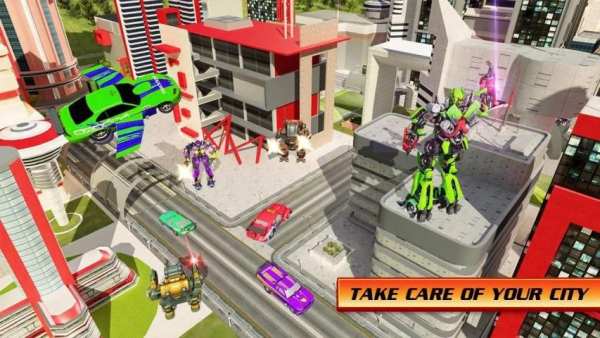 Flying Car War Robot Transformer screenshot 2