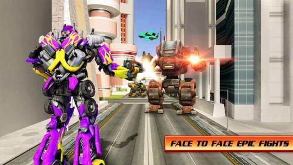 Flying Car War Robot Transformer screenshot 4