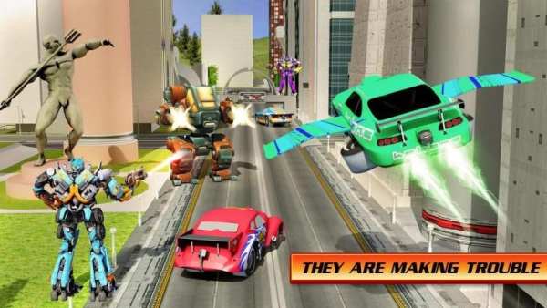 Flying Car War Robot Transformer screenshot 3
