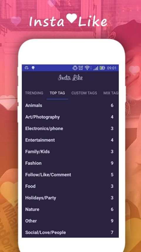 InstaLike - Top Tags for Instagram Likes screenshot 4