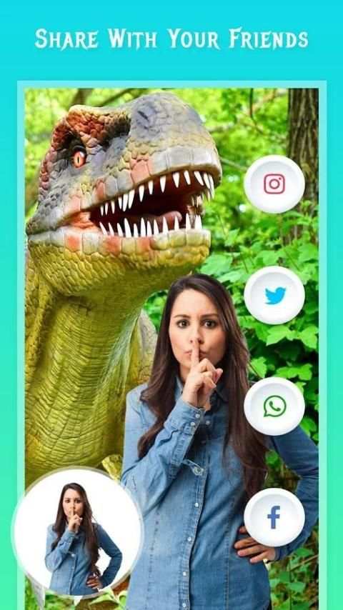 Jurassic Photo Editor Dinosaur 1 تصوير الشاشة