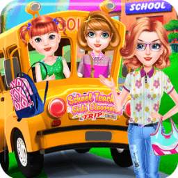 School Teacher Girls Classroom Trip-Kids Games