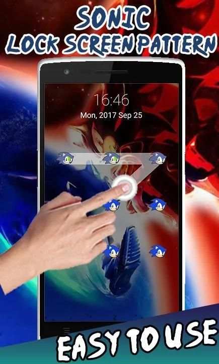 Sonic Lock Screen Pattern screenshot 1