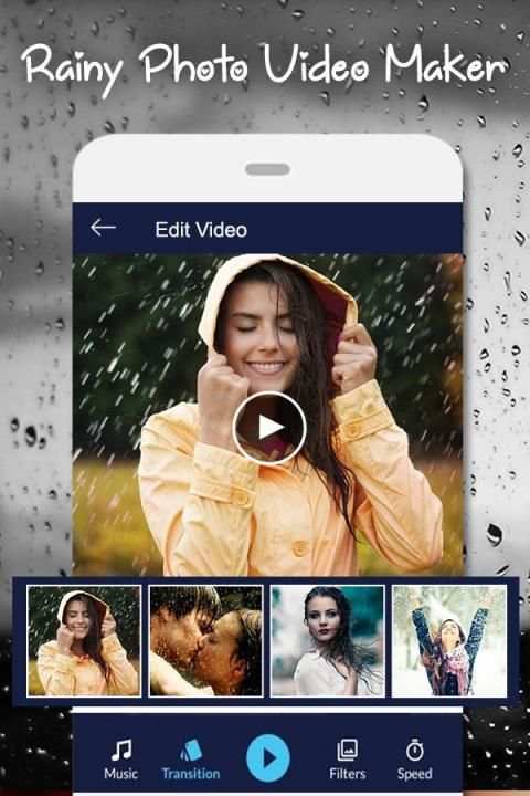Rainy Video Maker - Rainy Photo Video Maker स्क्रीनशॉट 3