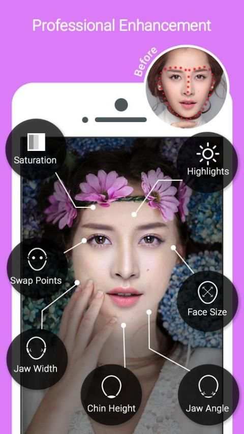Change face: swap face, change hair screenshot 1
