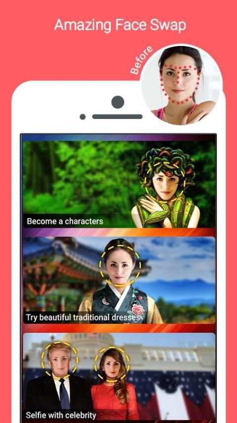 Change face: swap face, change hair screenshot 4