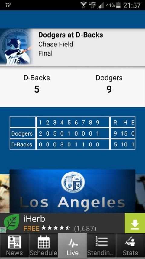Los Angeles Baseball Dodgers Edition screenshot 2
