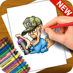 Learn to Draw Graffiti Characters أيقونة