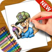 Learn to Draw Graffiti Characters on 9Apps