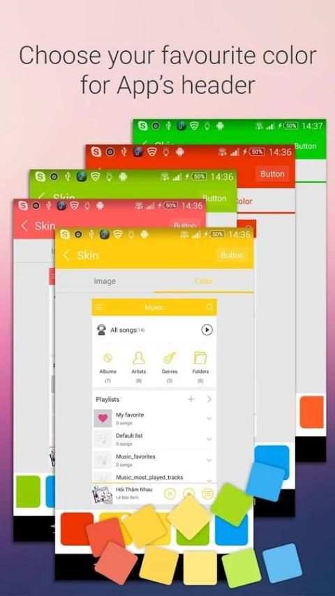 Music Player style Samsung S8 screenshot 1