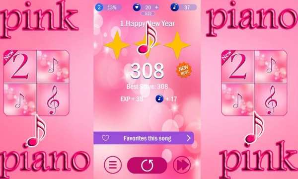 pink piano tiles screenshot 2