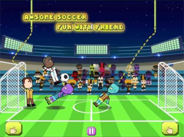 Soccer Happy-mini footbal fun 2 player game physic screenshot 1