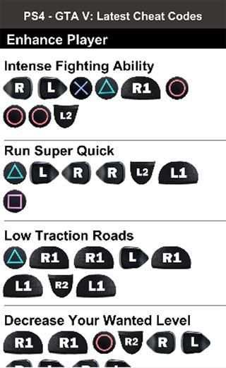 Cheat Codes for GTA 5 - 2017 screenshot 2