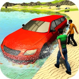 ikon Beach Water Surfer Limousine Car Driving Simulator
