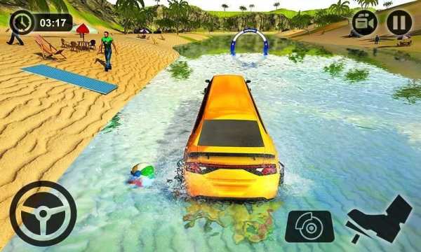 Beach Water Surfer Limousine Car Driving Simulator screenshot 9