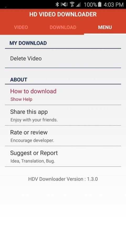 HD Video Downloader screenshot 1