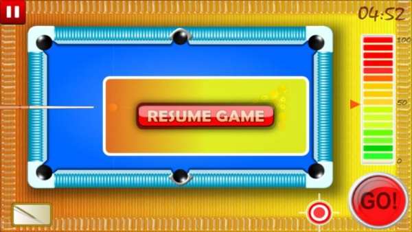 Snooker game screenshot 1