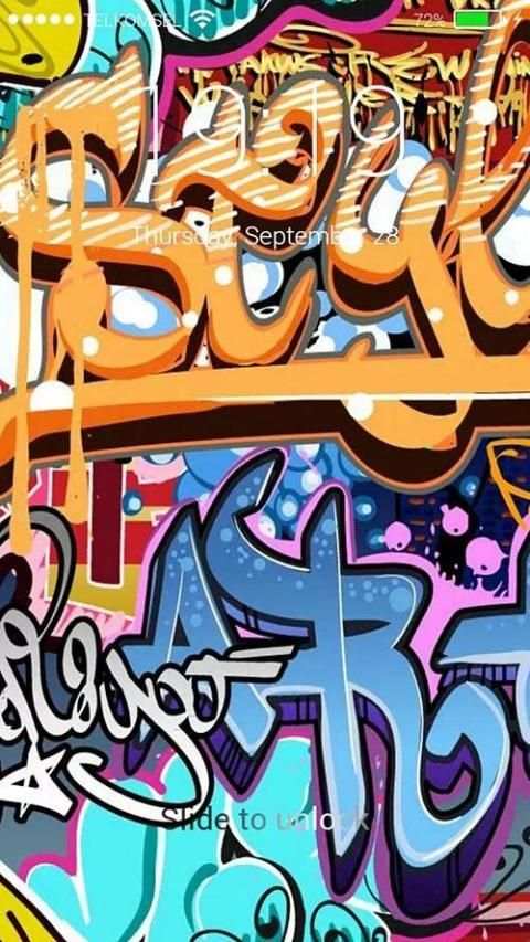 Graffiti Lock Screen Themes 5 تصوير الشاشة