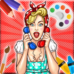 Girls Story : Coloring Book иконка