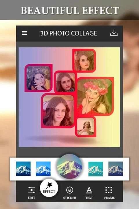 3D Photo Collage Maker स्क्रीनशॉट 3