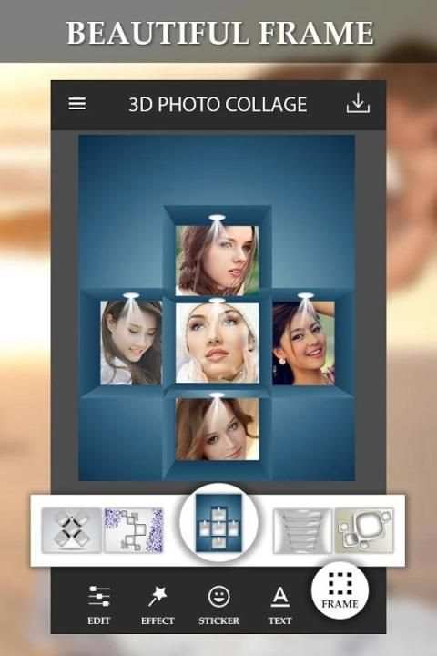 3D Photo Collage Maker स्क्रीनशॉट 1