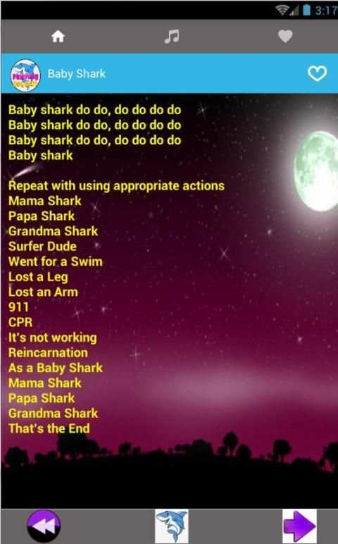 Baby Shark Pinkfong Song + Lyric 1 تصوير الشاشة
