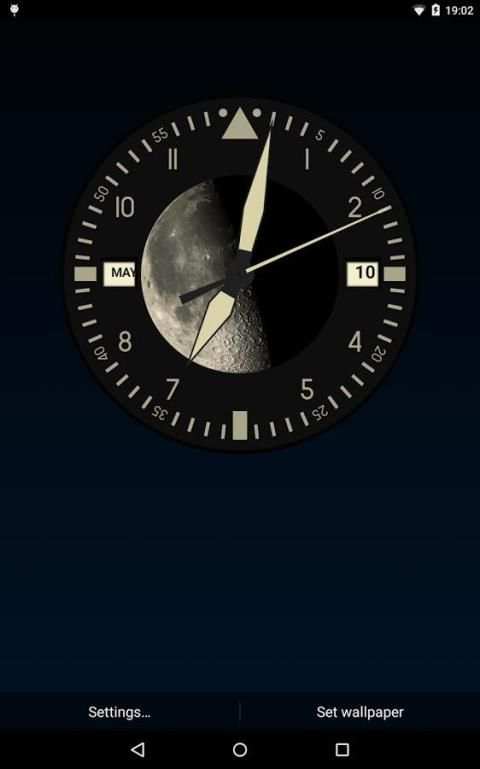 Lunar Clock Wallpaper Demo screenshot 1