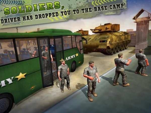 OffRoad US Army Coach Bus Driv screenshot 10