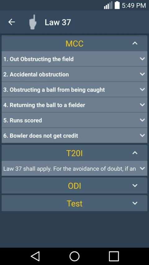 Laws Of Cricket screenshot 3