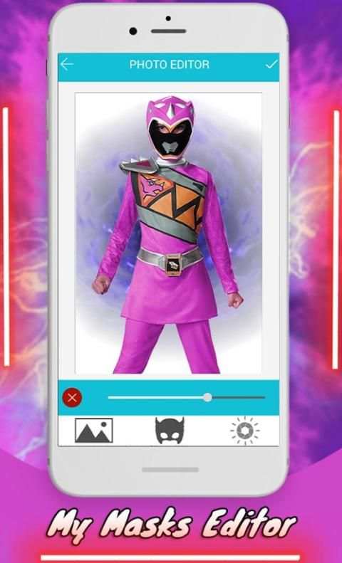 Power hero rangers Masks : change face morph 2 تصوير الشاشة