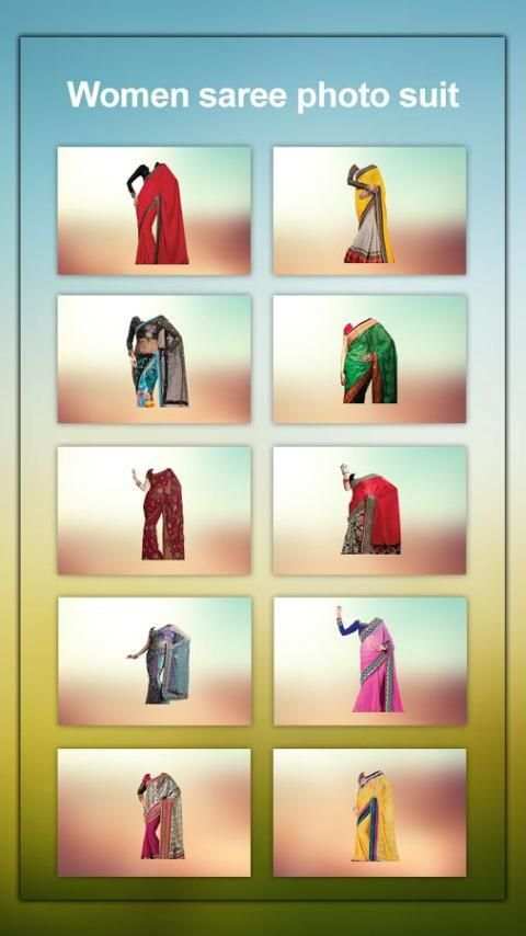 Women Saree Photo Editor स्क्रीनशॉट 3