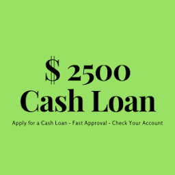 $ 2500 Cash Loan icon