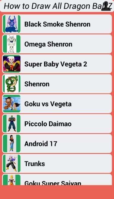 How to Draw All Dragon Ball Z Characters скриншот 9