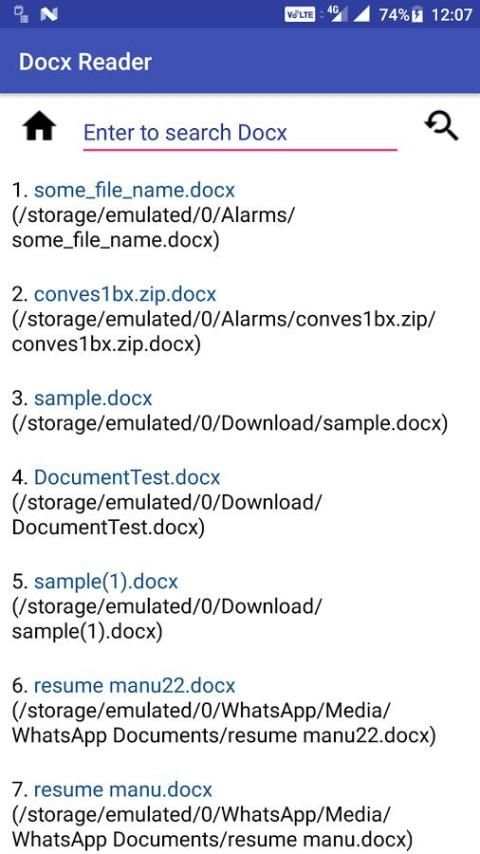 Docx Reader 6 تصوير الشاشة