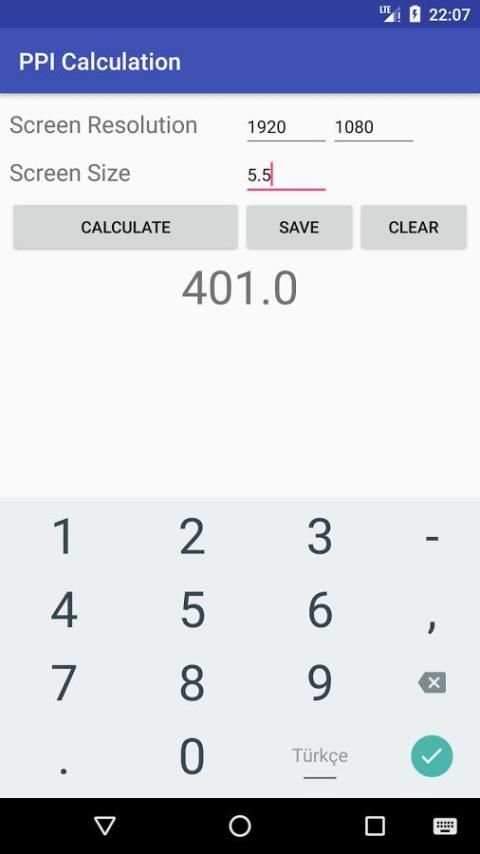 PPI Calculation screenshot 3