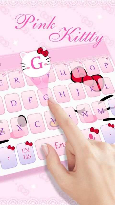 Pink kitty keyboard screenshot 2