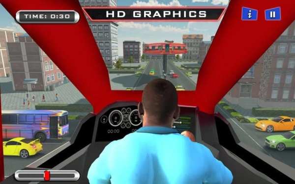 Real Gyroscopic Bus Simulator 3D - Transport Games screenshot 1